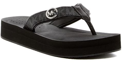 michael kors flip flops black friday|michael kors black heels sandals.